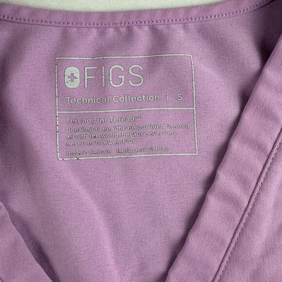 Figs Casma T Scrub Top Lavender Purple S - Picture 4 of 7